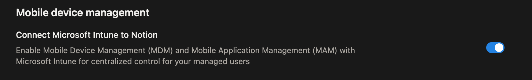 Connect Microsoft Intune to Notion